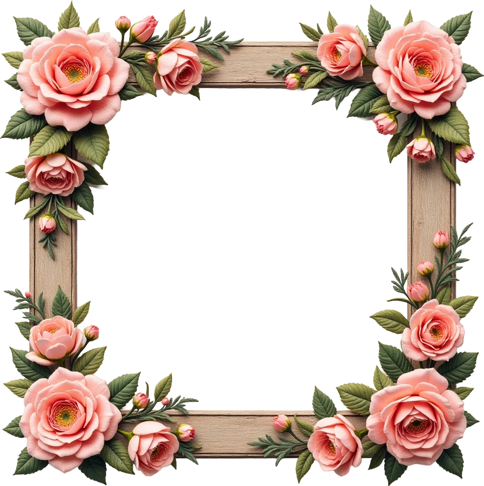 Elegant Floral Frame